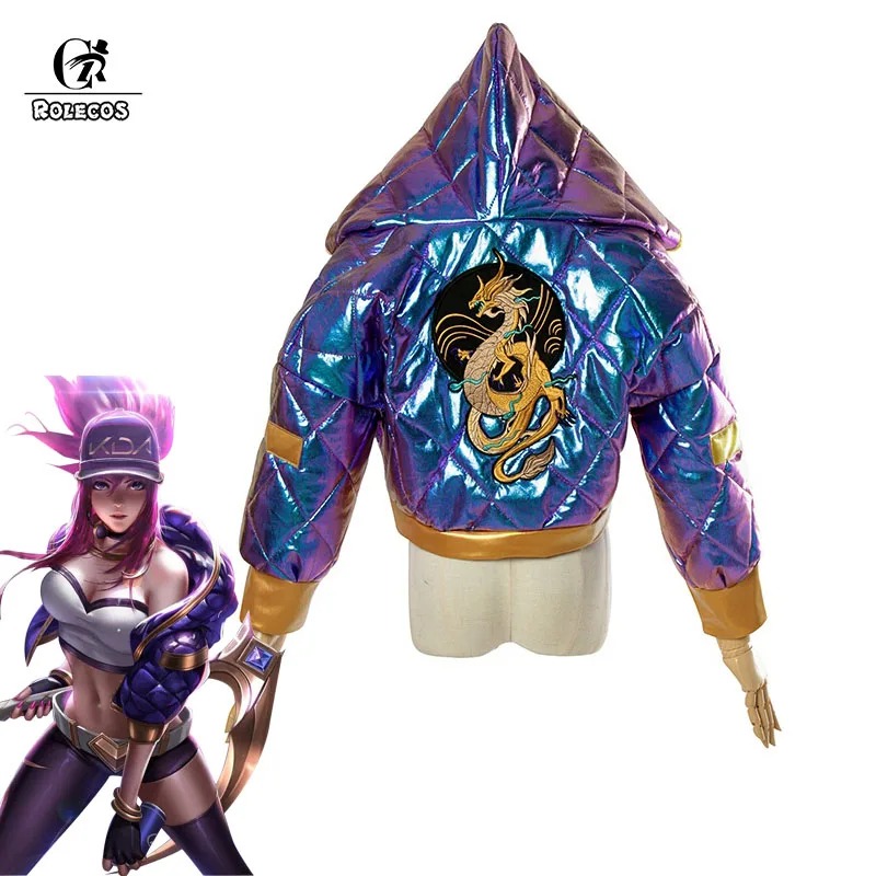ROLECOS Akali кДа косплей костюм LOL AKALI Sexy Nurse V для костюмированной вечеринки Зимняя
