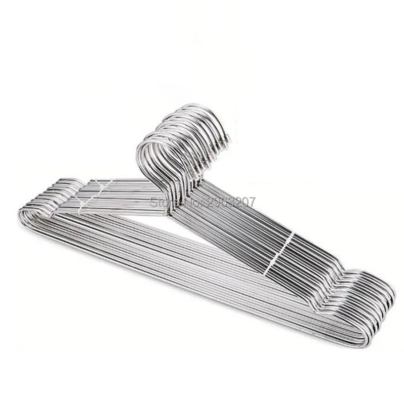 100 шт из нержавеющей стали крепкие металлические проволочные вешалки для пальто
