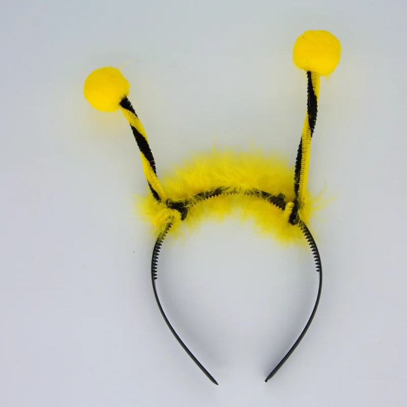 Red Yellow Antenna Bee Cosplay Animal Headbands Kids Adulst Hairbands Carnival Party home decor wedding birthday|headband for kids|headband