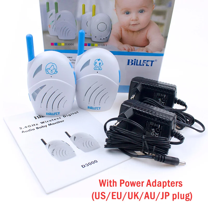 with Power Adapters USB аудио цифровой Видеоняни и радионяни s Портативный Walkie Talkie электронные Няня для Интерком Видеоняни и радионяни радио Телефон няня - Цвет: with Power Adapters