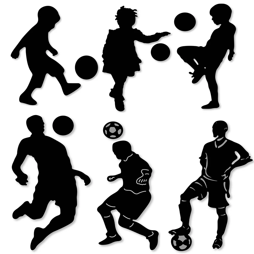 ForeWan Athlete Play Soccer Frame Выгравированные Металлические Стальные режущие штампы