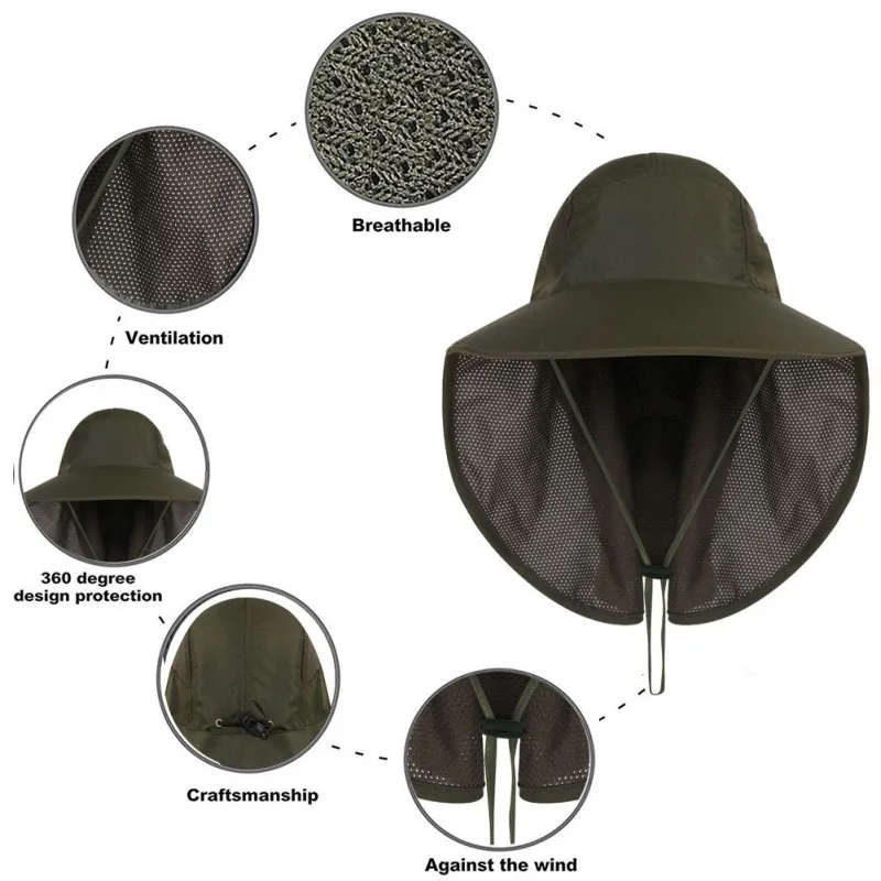 Уличная спортивная походная Кепка с козырьком для рыбалки защита от УФ лучей