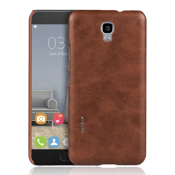 BROWN Роскошный винтажный кожаный чехол для телефона OUKITEL K6000 Plus чехол для OUKITEL K6000 Plus деловой чехол для OUKITEL чехол - Цвет: BROWN