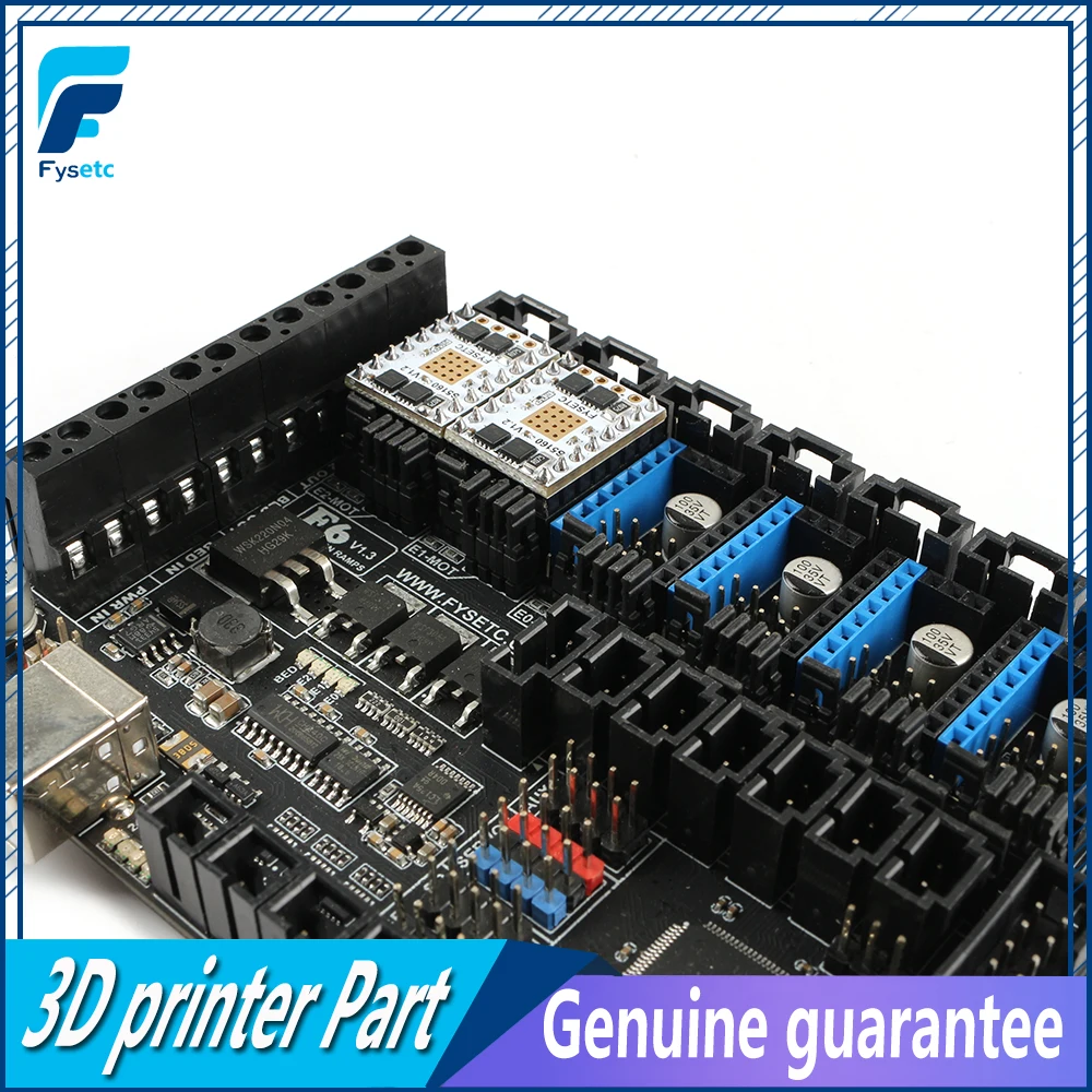 FYSETC F6 V1.3 плата все в одном электронное решение материнская + 6 шт. TMC5160 V1.2 SPI Высокая