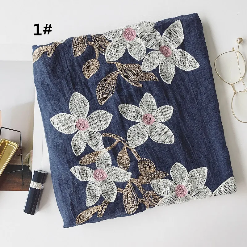 10 шт. женский шарф из вискозы с вышивкой|tassel scarf|fashion women scarfwomen fashion scarf |