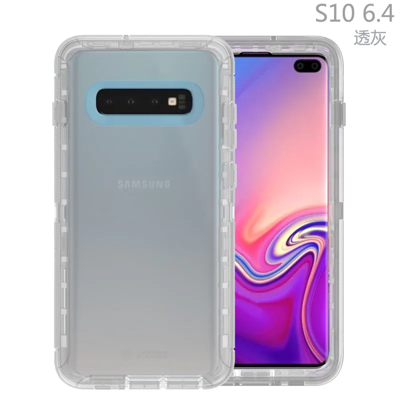 Передняя и задняя 360 Защитная Прозрачная крышка для samsung s7edge s8 s9 s10 Plus s10lite note8 note9 Кристальный Чехол для мобильного телефона