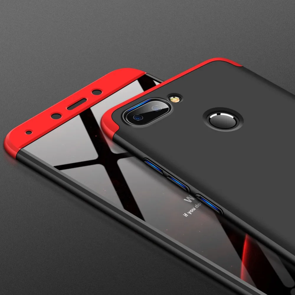 Redmi 6A ударопрочный защитный корпус на 360 градусов для Xiaomi Redmi 6 Роскошный Жесткий пластиковый тонкий Чехол-бампер для Redmi 6 A 5,45"