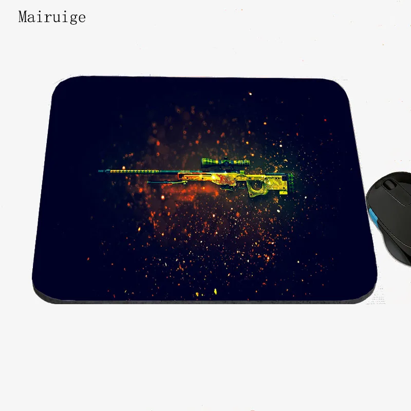 Mairuige коврики для мыши CSGO Размер 22x18 резиновая с объёмным рисунком из мультиков
