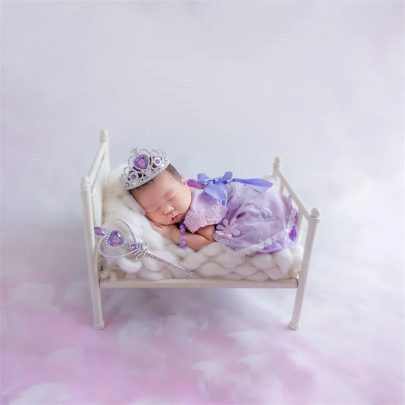 Newborn baby Mini Bed Vintage baby bed photography props Newborn photography prop Rustic baby photo props