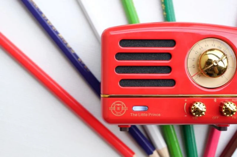 Maoking Маленький принц OTR динамик FM радио хиппи красный Мини Bluetooth Беспроводная Музыка металлический плейер MW-2 подарок для девочки