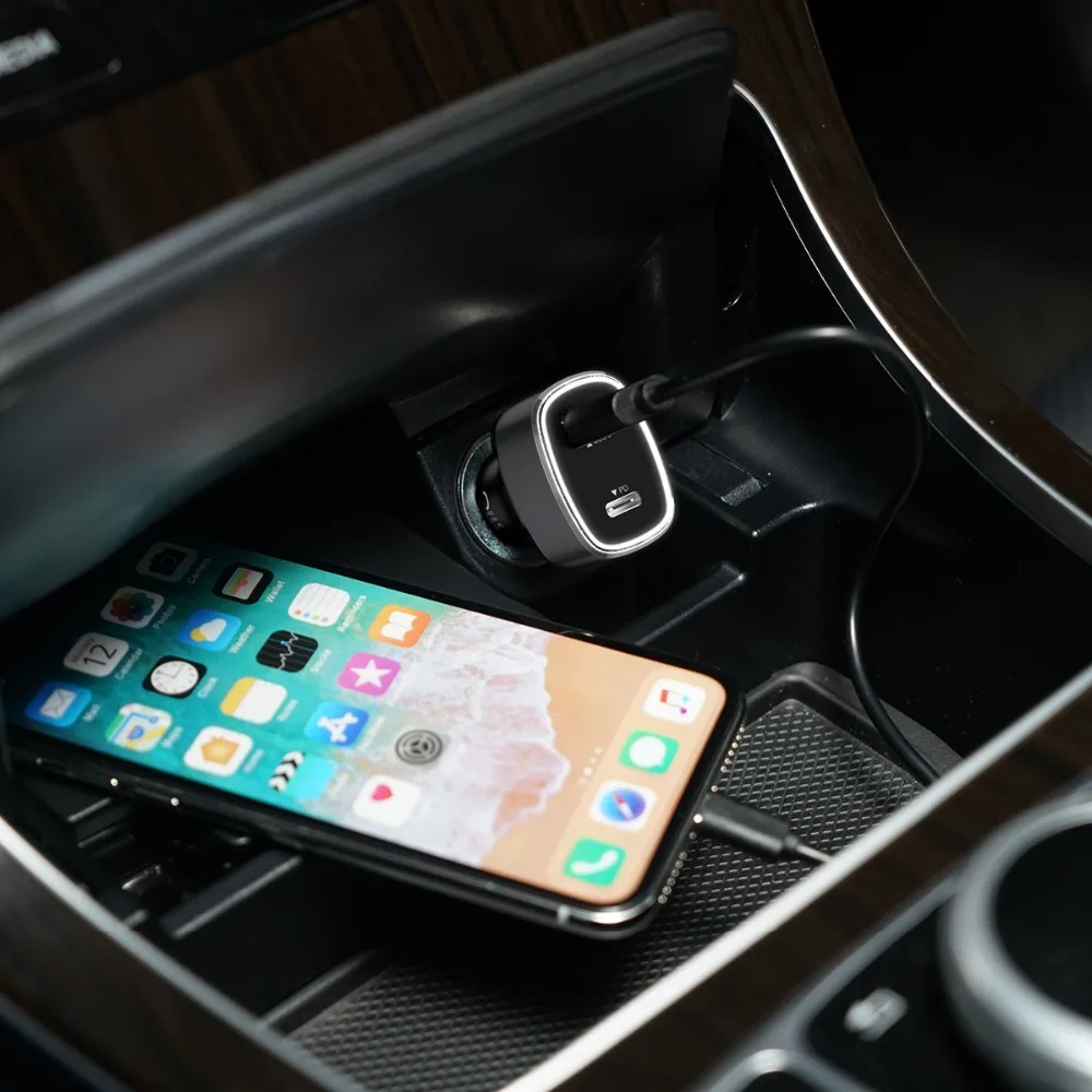 Автомобильное зарядное устройство ORICO QC3.0 Quick Charge Type C USB быстрое автомобильное для