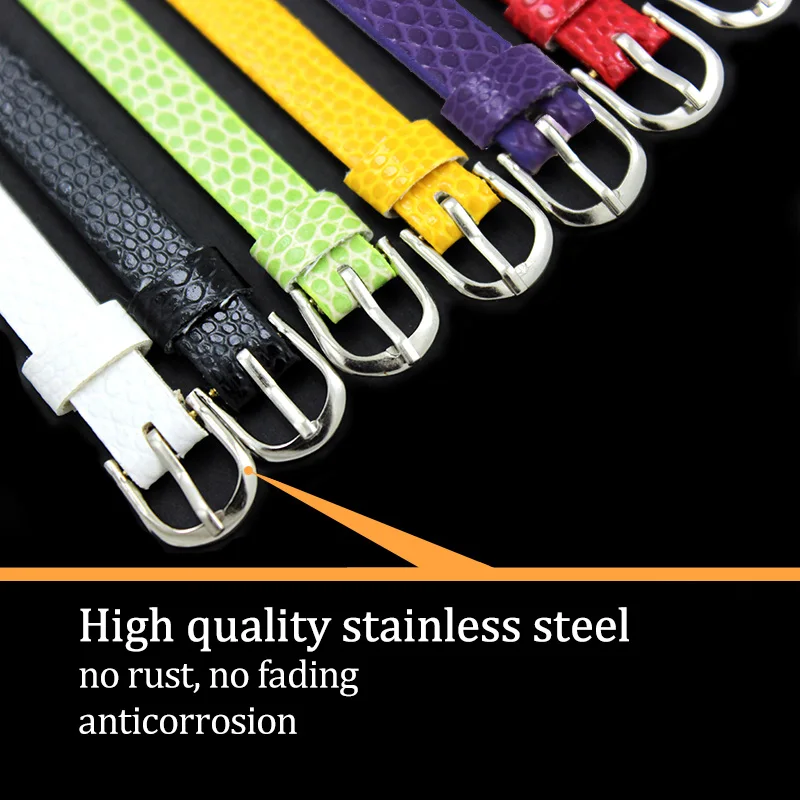 10 шт. упак. 8 мм браслет из искусственной кожи под змеиную кожу шармы для имени