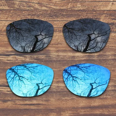 ToughAsNails поляризованные Сменные линзы для солнцезащитных очков Оукли Frogskins-несколько вариантов - Цвет линз: Black and Blue