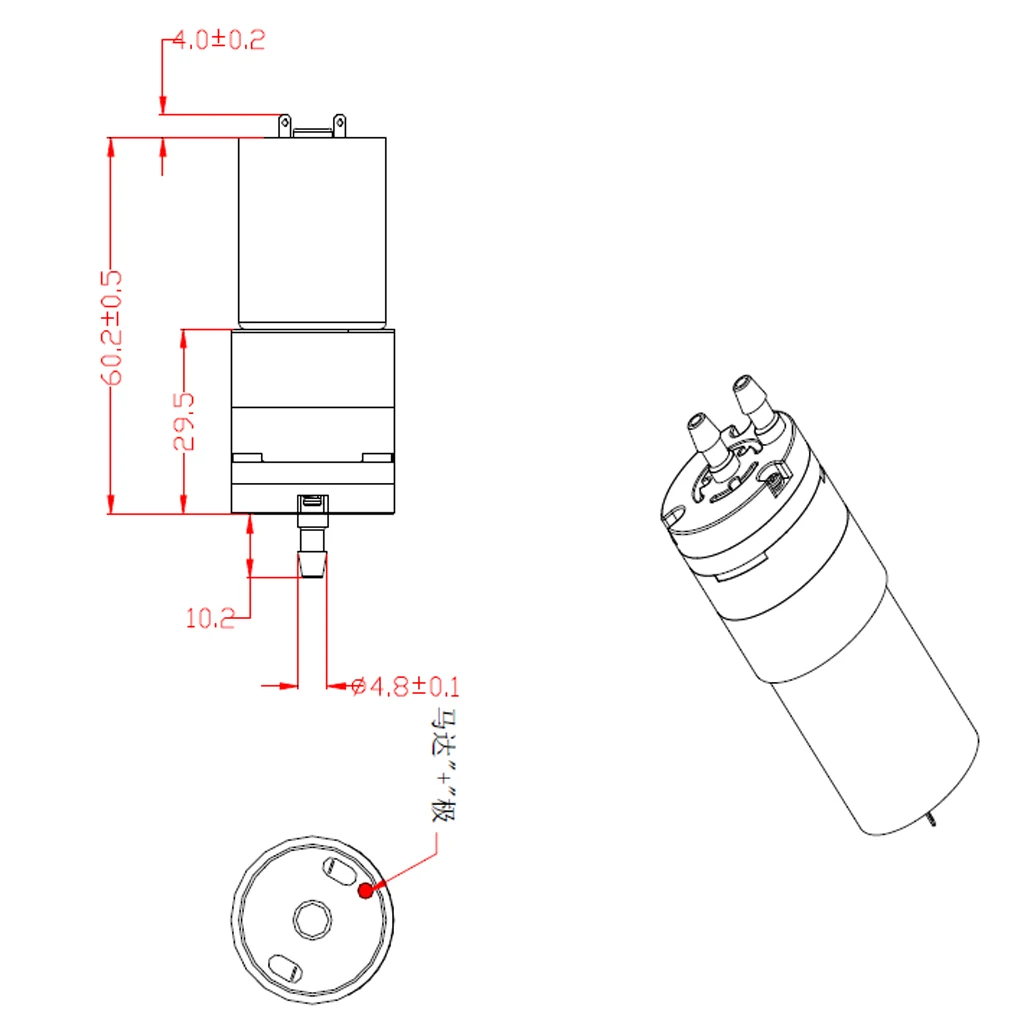 12V DC мембранный мини воздушный водяной вакуумный насос высокого давления микро