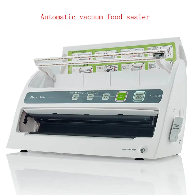 

Automatic Dry+Wet Vacuum Food Sealer, Household Food Preservation, Multi-function Vacuum Film Sealing Machine MS1160
