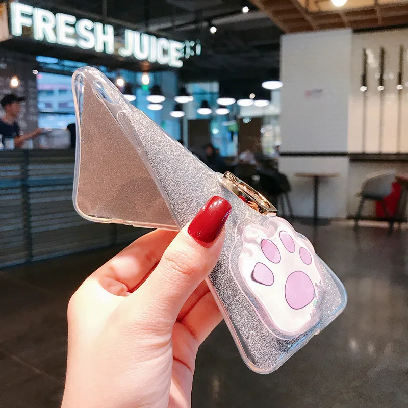 Glitter Ring Cases For Oppo R17 Pro R7 R7S R11S R11 R9 R9S Plus R15 Dream Mirror Quicksand Cover Bumper |