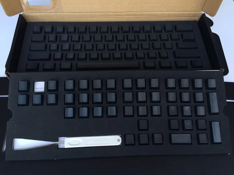 Колпачки для ключей Cherry MX пустые черные и белые колпачки PBT OEM профиль