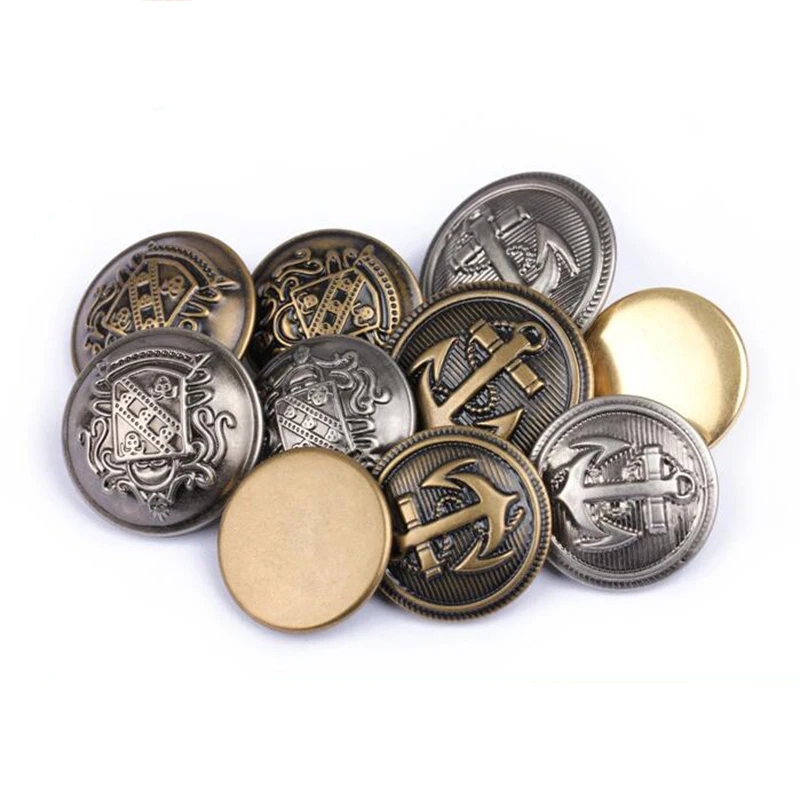 

Retro bronze buttons silver bronze anchor buttons plastic decorative buttons 18mm&20mm&25mm 100 pcs/lot