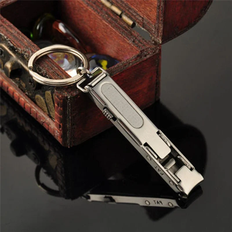

1Pcs Stainless Steel Foldable Hand Toe Nail Clippers Cutter Men Women Trimmer Keychain