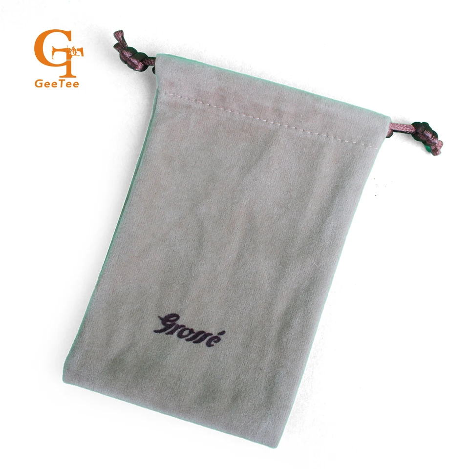 custom logo velvet packaging bags brand name printing luxuary jewelry / hair extension bundle lipsticks packing | Дом и сад