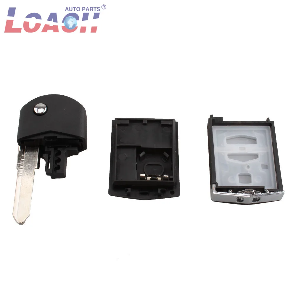

Folding Remote Key Fob Shell Case 2 Buttons For Mazda With Uncut Blade For Mazda 3 5 6 key shell