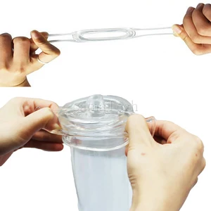 Насадки на член для задержки эякуляции, вакуумный цилиндр, сменные кольца для эрекции, помпа для пениса, 4 шт.