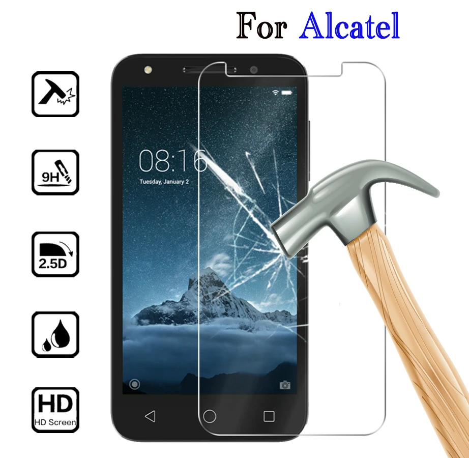 HD прозрачное закаленное стекло для Alcatel 1S 3 3L Защита экрана для Alcatel U5 5V 3X3 V 3C 1X5 7 защитная пленка для телефона