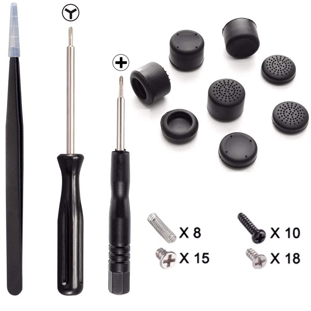 eXtremeRate Rubber Joystick Grips Caps w/ Screwdriver Screws Set for Nintendo Switch Joy-Con
eXtremeRate Rubber Joystick Grips Caps w/ Screwdriver Screws Set for Nintendo Switch Joy-Con