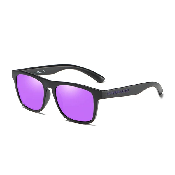 C3 Purple Mirror HGE-H, Ультралегкая оправа, поляризационные солнцезащитные очки, мужские, модные, новые, спортивные, стильные, квадратные, солнцезащитные очки, мужские, для улицы, для путешествий, УФ очки, KD24 - Цвет линз: C3 Purple Mirror
