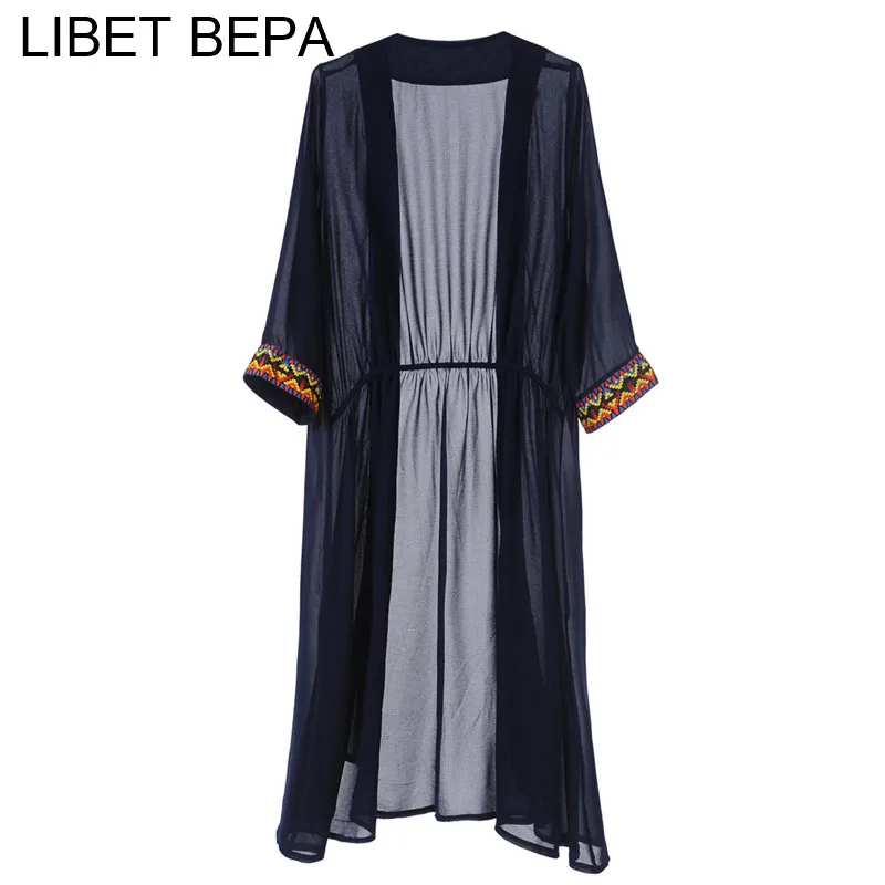 Новинка 2018 года летний Повседневный шифоновый кардиган модный винтажный вязаный