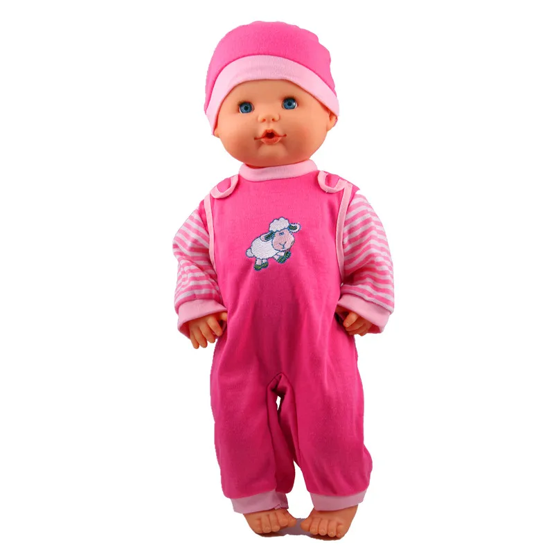 35 см Nenuco кукольная одежда Nenuco Ropa y su Hermanita, 3 шт., 1 синее флокирование, кружевное платье, 1 красный комбинезон с овечьей шерстью, 1 комплект одежды 3 в 1