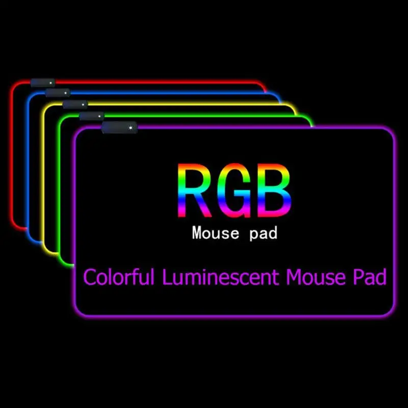 Большой USB проводной RGB коврик для мыши светодиодное освещение игровой коврик для мыши для игр настольная клавиатура Коврик для мыши для компьютера ноутбука