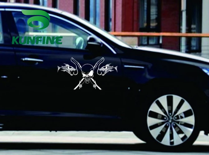 Стикер для стайлинга автомобиля KUNFINE автомобильный стикер с рыбалкой виниловая
