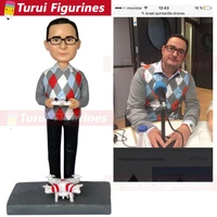 custom head statue games gamer fans bobblehead figurines souvenir for little boy polymer clay bobblehead yourself into figurines