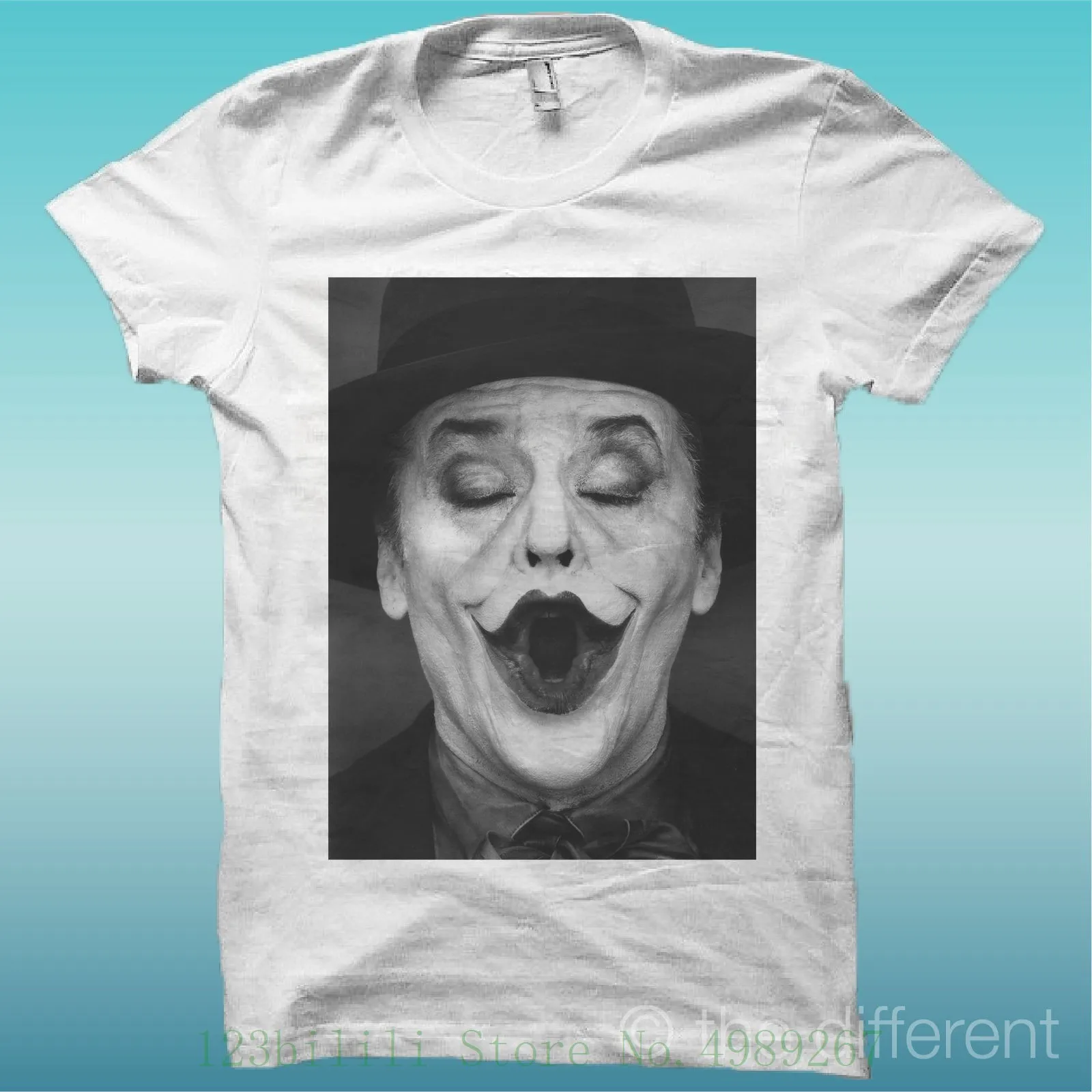 Фото Горячая Распродажа футболок из 100% хлопка Camiseta "Joker Jack Nicholson" El Blanco Happiness Is Han My Горячая Распродажа футболок из 100% хлопка Camiseta "Joker Jack Nicholson" El Blanco Happiness Is Han My