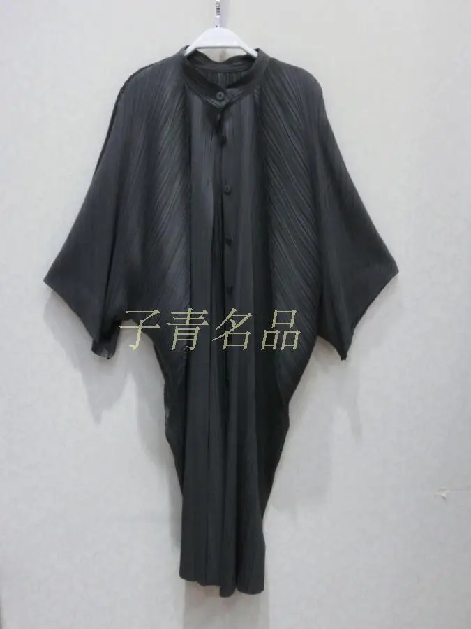 Тренч Changpleat Женский с рукавом летучая мышь длинный свободный большой размер
