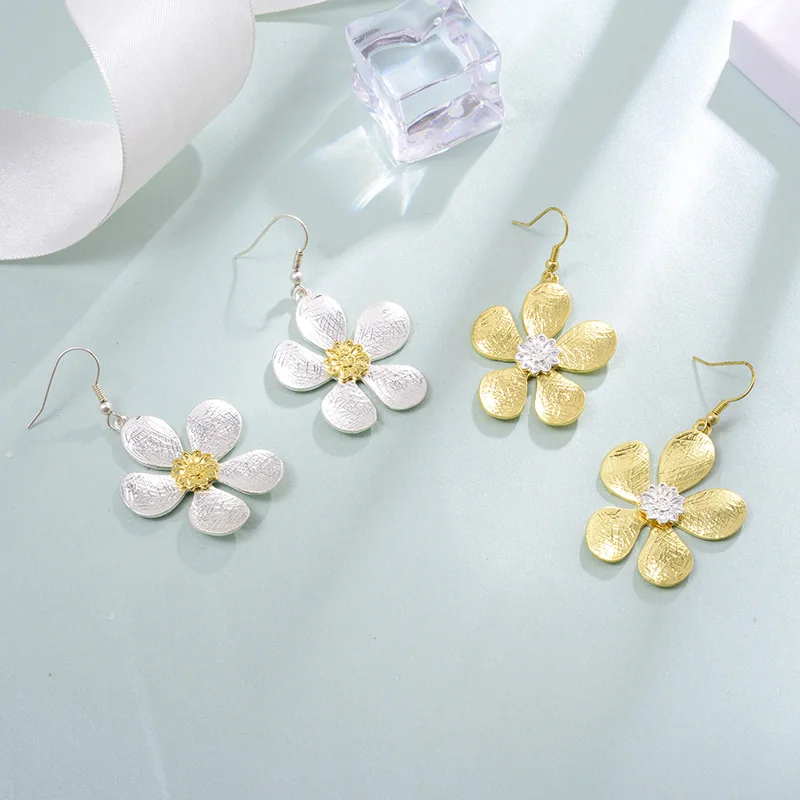 Шинеланд шестая годовщина дешевая цена цветок камень Леопардовый принт серьги