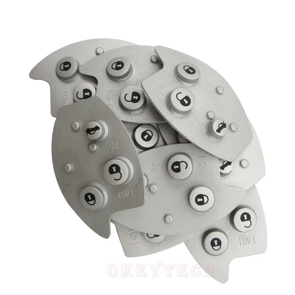 OkeyTech Новый 3 кнопки дистанционного ключа брелок резиновые Pad Mat Замена для Citroen Xsara