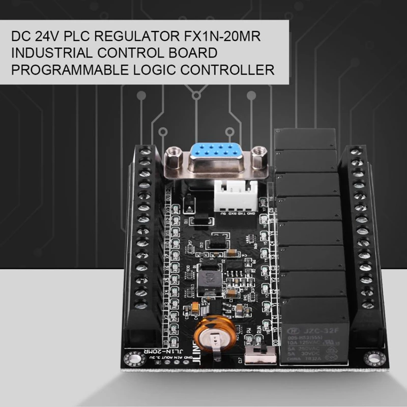 Plc программируемый контроллер Dc 24V регулятор ПЛК Fx1N-20Mr промышленная плата