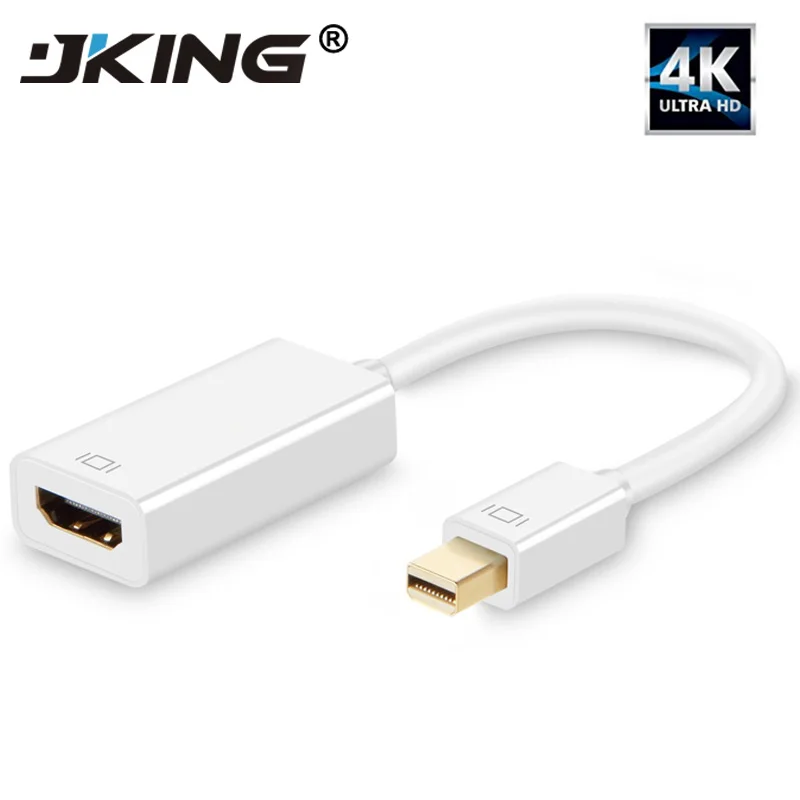 JKING Mini DP к HDMI кабель DisplayPort-HDMI мужчин и женщин адаптер конвертер для ПК Macbook 1080 P HDTV