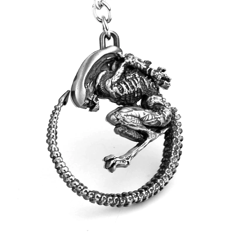 M2 Movie Seriers AVP Alien Fight Keychain Baby ползающие насекомые Монстры мужские брелки для мужчин