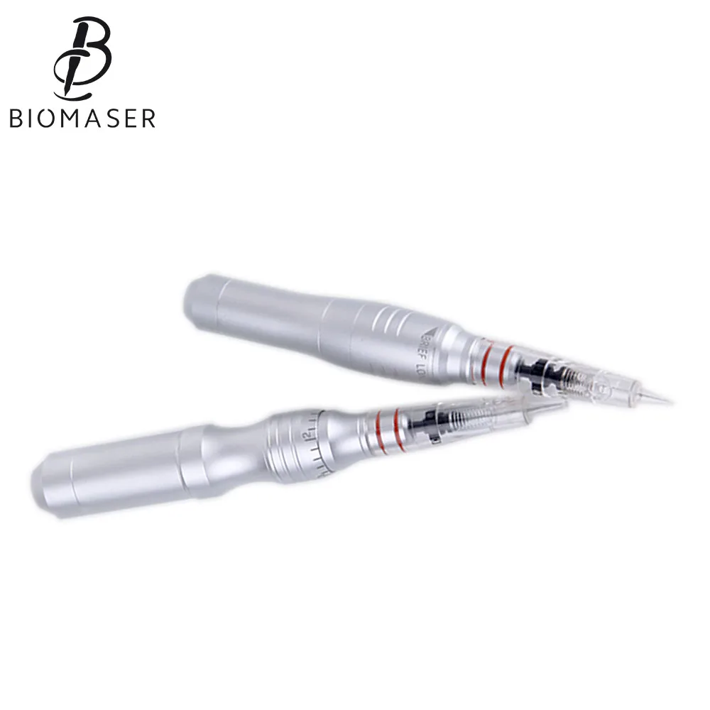 Цифровой аппарат для перманентного макияжа Biomaser MTS450, 7 дюймов, сенсорный экран с 2 перманентными ручками для макияжа, вращающиеся иглы 1R, педаль для ног