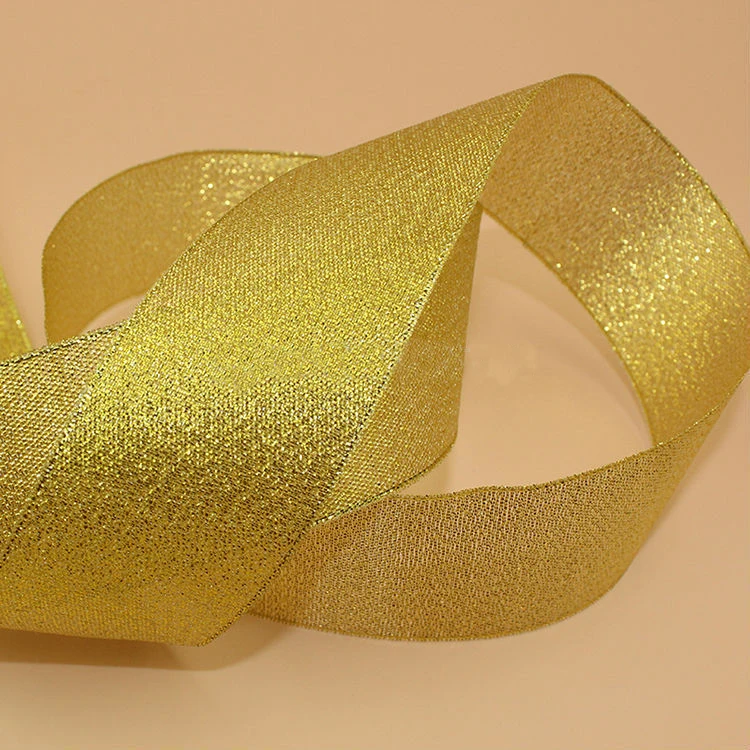 1-1/2 &quot(38 мм) золотой лук пояс лента для подарочной упаковки Свадебные и