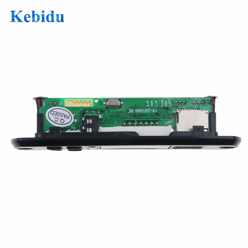 Bluetooth MP3 WMA FM AUX декодер KEBIDU плата 5 в 12 В автомобильный аудио модуль TF USB Радио
