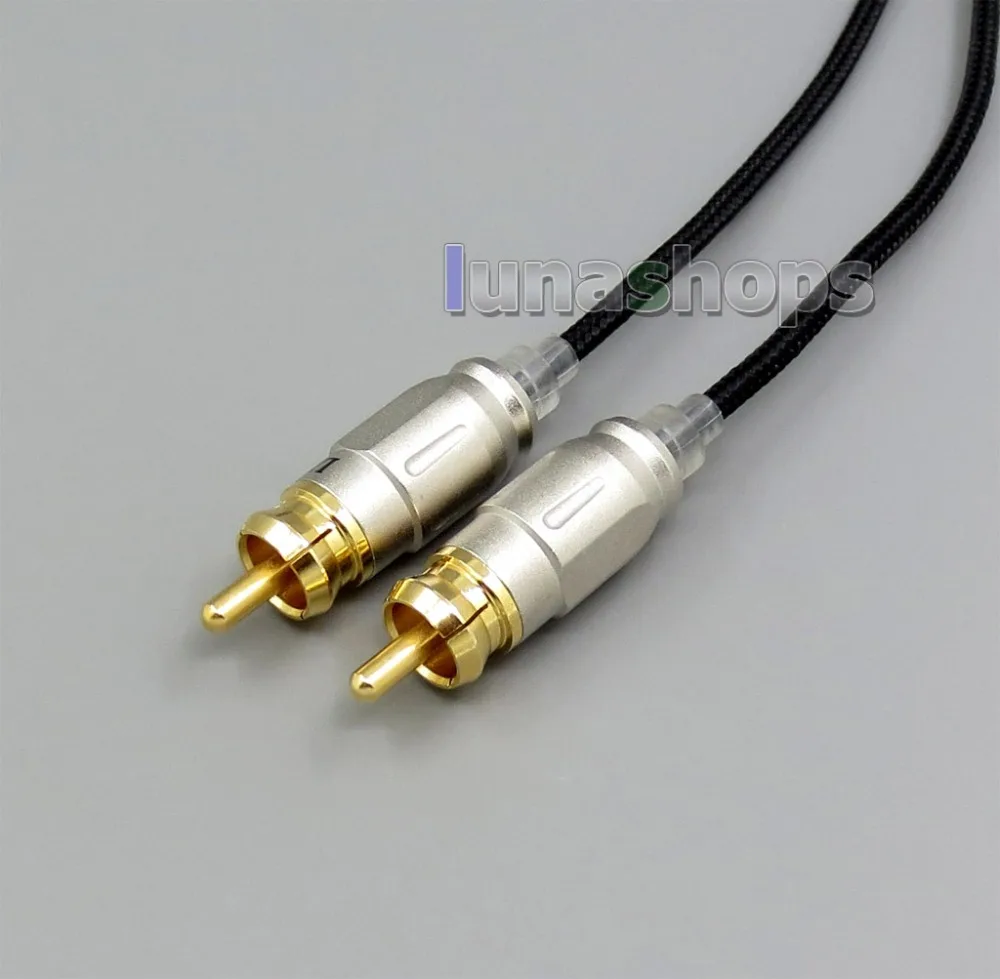 Тканевый вплетенный аудиокабель LN006073 60 см OD 5 мм 2 TRRS к RCA для Astell & Kern AK240 AK380