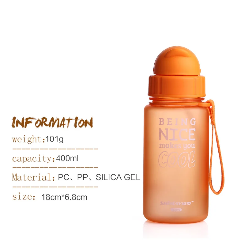 Детские бутылка для воды 400 мл с трубочкой Для детей Поильник Enfant чашей Спорт