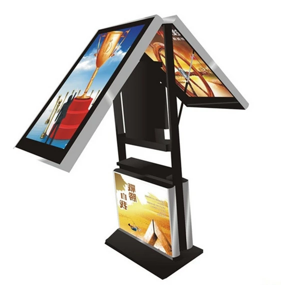 Двусторонний TFT led lcd сенсорный экран 42 47 55 дюймов wifi тотемный киоск цифровой