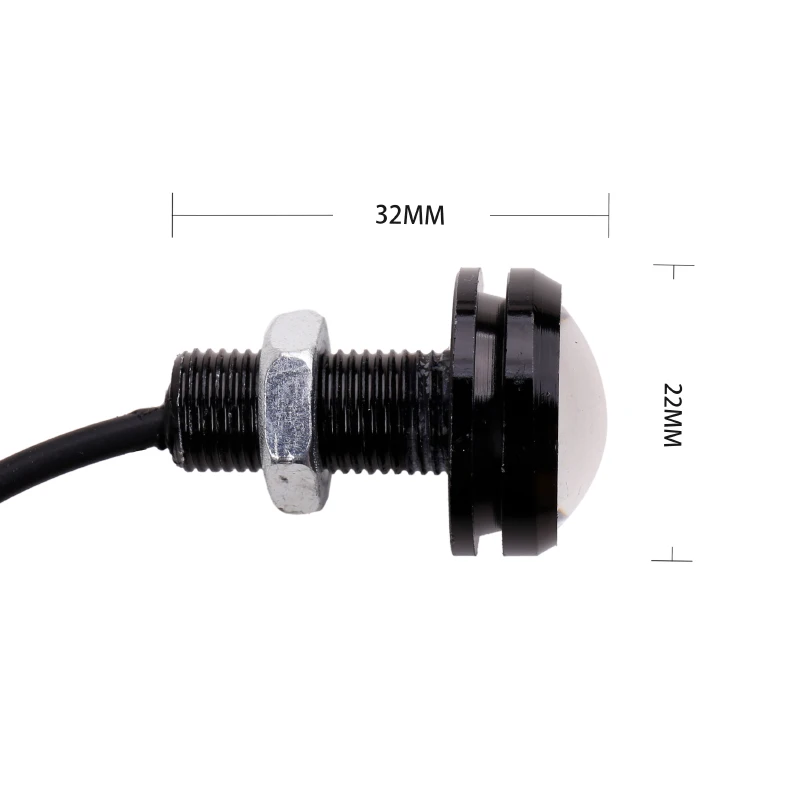 RXZ 10 шт. лампа &quotОрлиный глаз&quot 23 мм 6SMD двухцветные DRL дневные ходовые огни