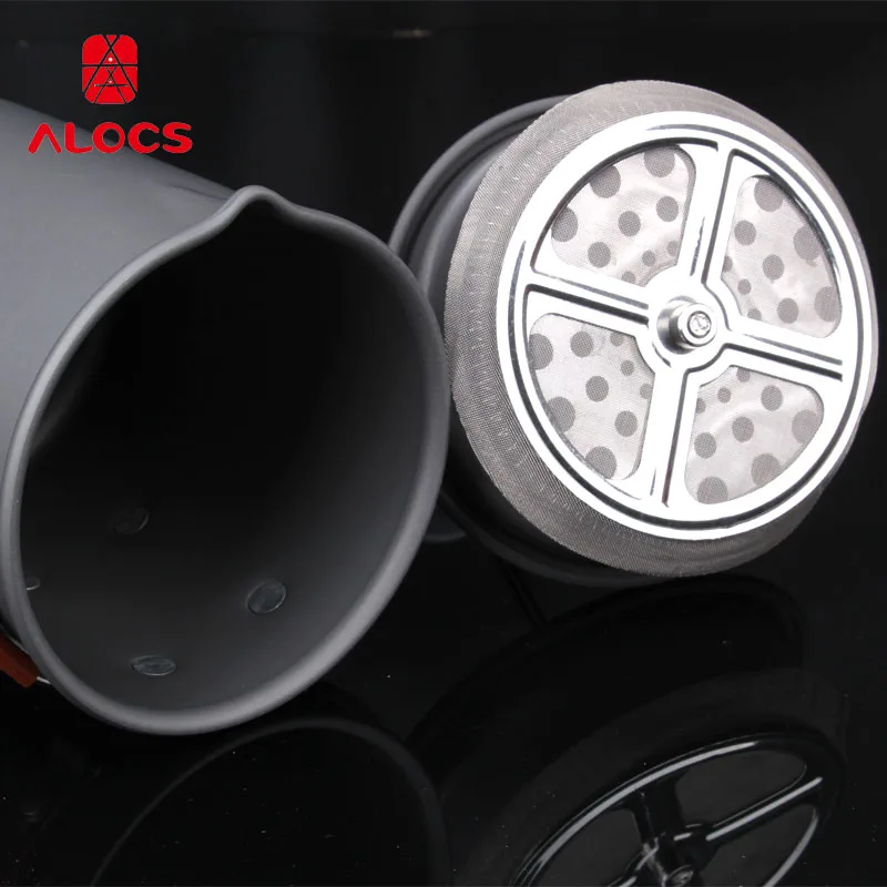 Alocs портативная кофемолка для кемпинга пикника на открытом воздухе с 3 чашками