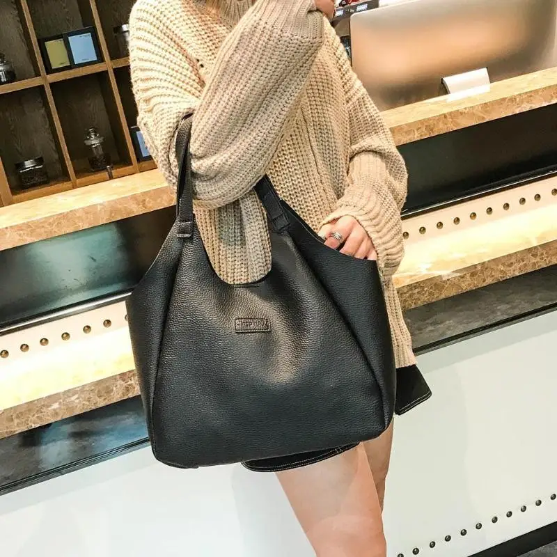 4 шт./компл. композитная сумка женские сумки на плечо из искусственной кожи модная